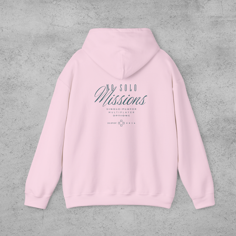 Custom Cozy Gaming Hoodie - No Solo Missions - Double-sided