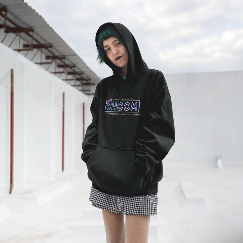 Cyberpunk 2077 Hey Choom Neon Hoodie