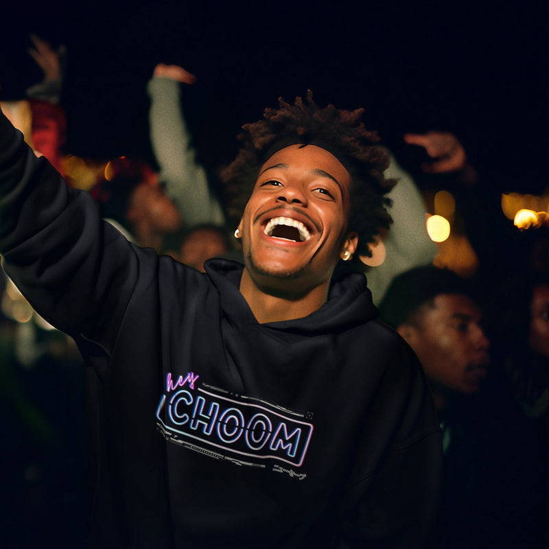 Cyberpunk 2077 Hey Choom Neon Hoodie