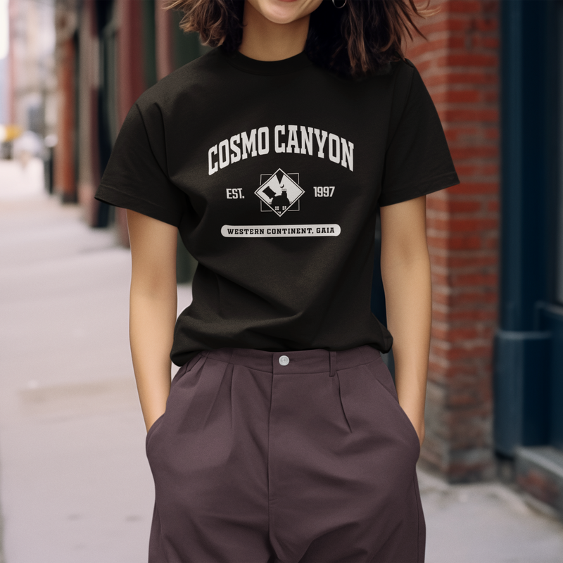 Final Fantasy 7 Cosmo Canyon College Style T-Shirt