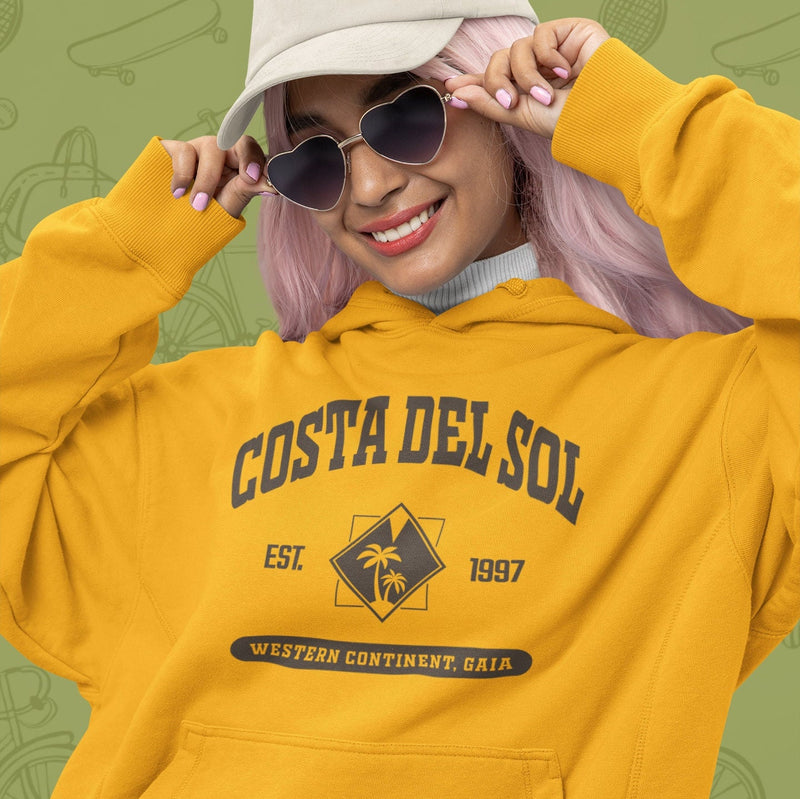 Final Fantasy 7 Costa del Sol College Style Hoodie