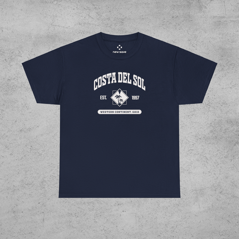 Final Fantasy 7 Costa del Sol College Style T-Shirt