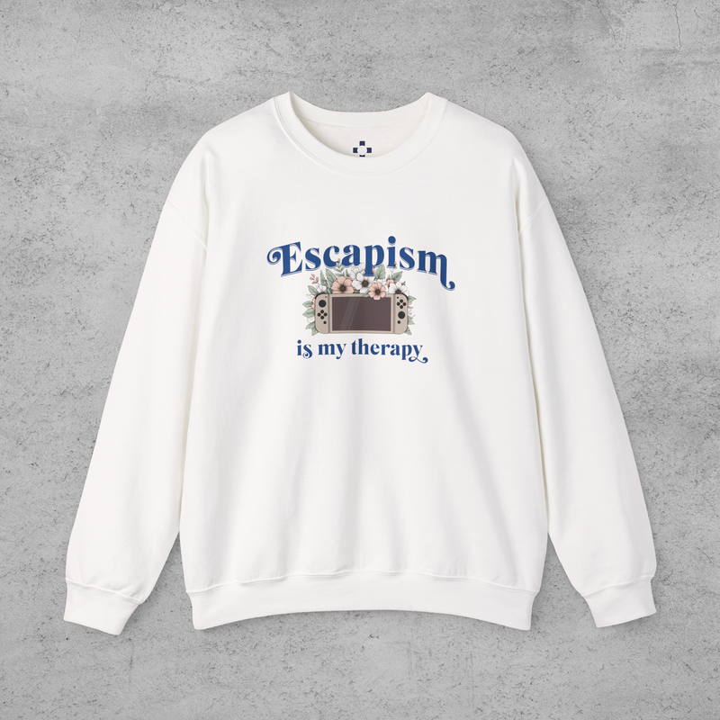 Cozy Gamer Sweatshirt - Escapism Is My Therapy