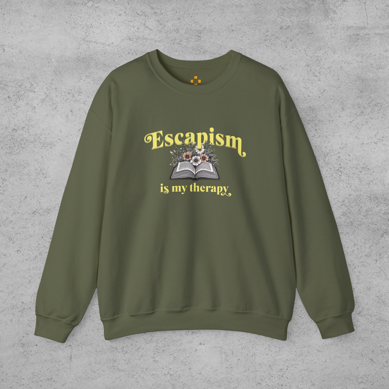 Book Lover Sweatshirt - Escapism Is My Therapy