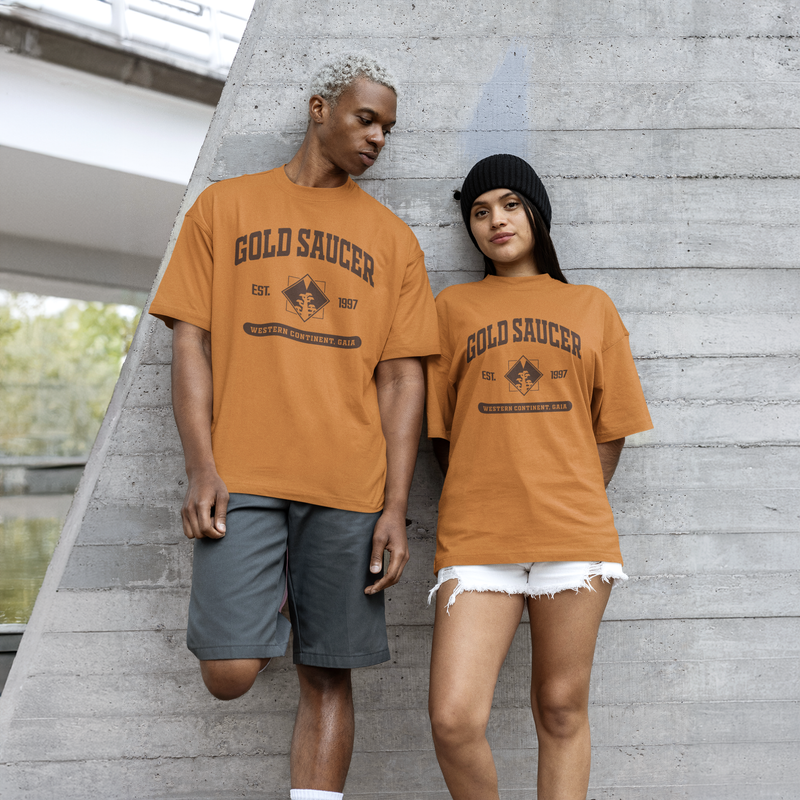 Final Fantasy VII Oversized Gold Saucer T-Shirt
