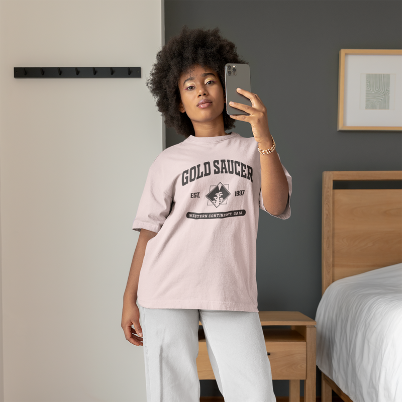 Final Fantasy VII Oversized Gold Saucer T-Shirt