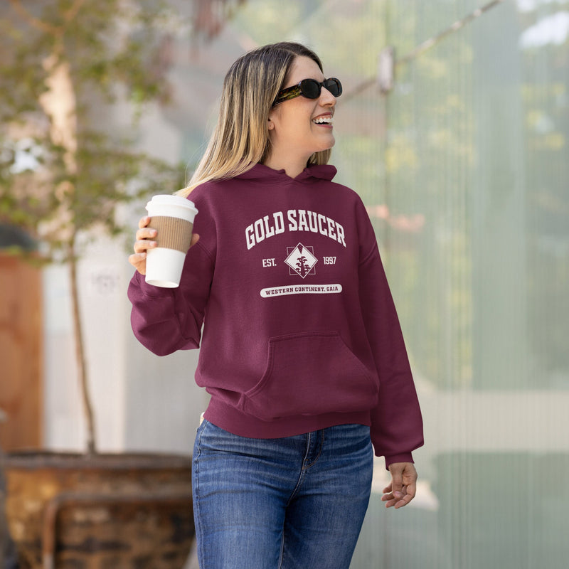 Final Fantasy 7 Gold Saucer College Style Hoodie