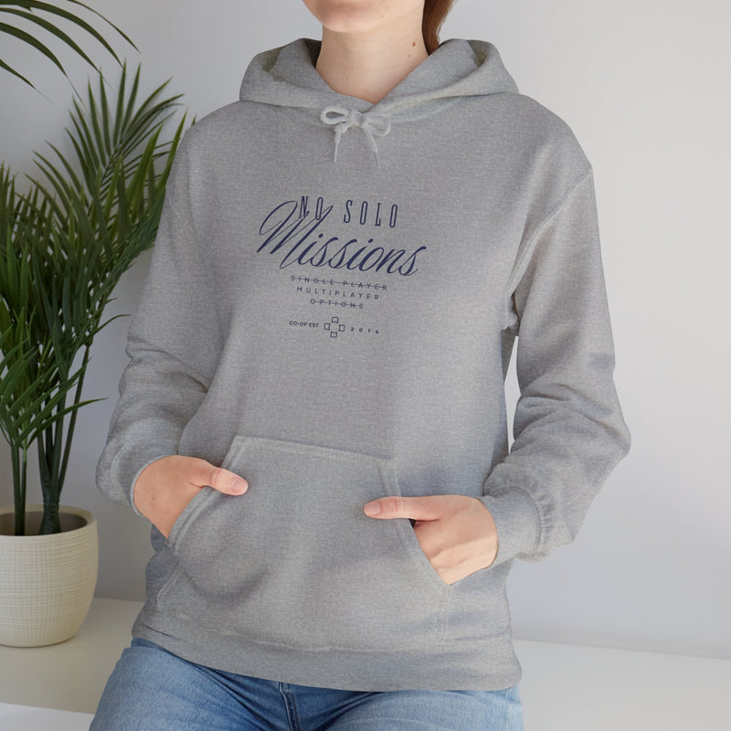 Custom Cozy Gaming Hoodie - No Solo Missions