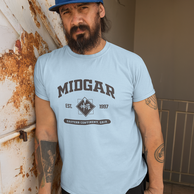 Final Fantasy 7 Midgar College Style T-Shirt