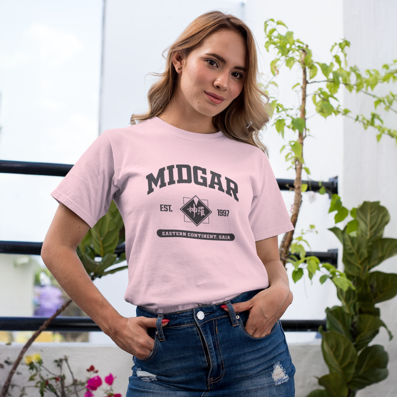 Final Fantasy 7 Midgar College Style T-Shirt