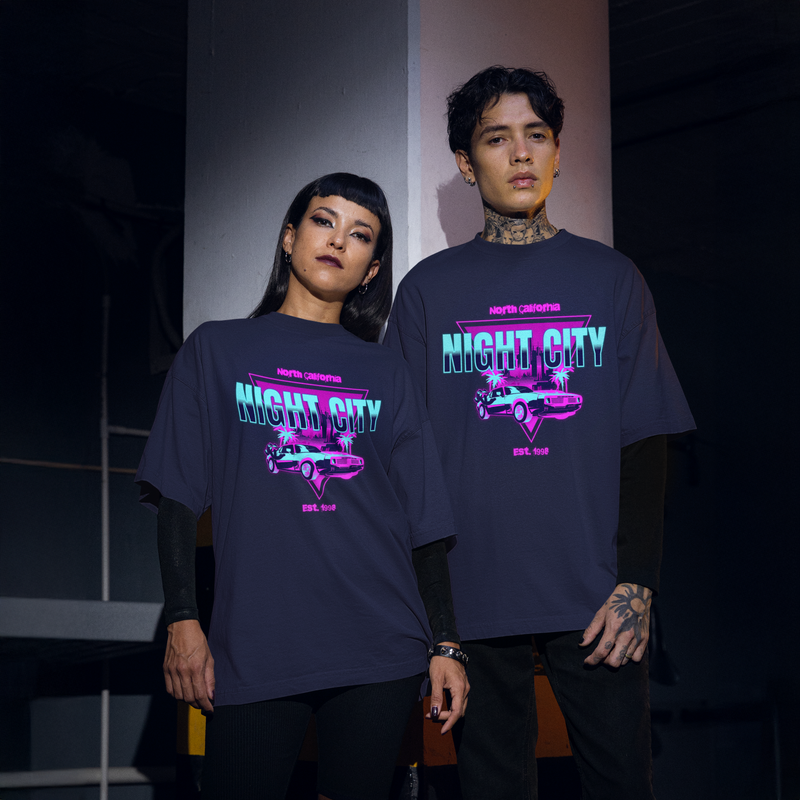 Cyberpunk 2077 Night City Oversized T-Shirt