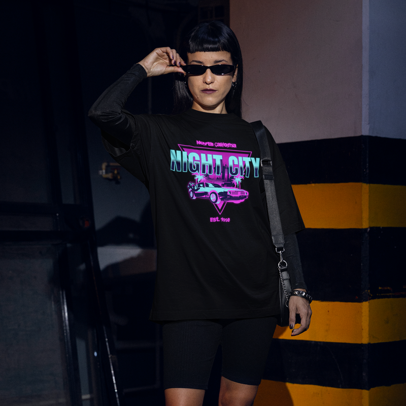 Cyberpunk 2077 Night City Oversized T-Shirt