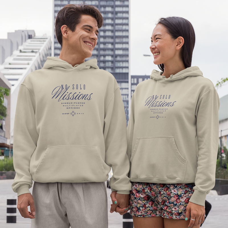 Custom Cozy Gaming Hoodie - No Solo Missions