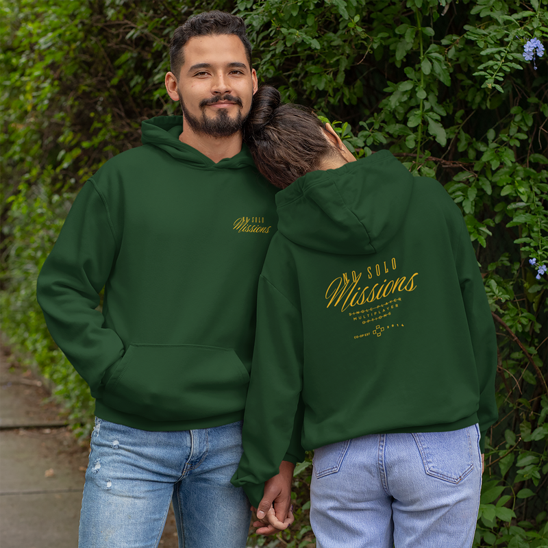 Custom Cozy Gaming Hoodie - No Solo Missions - Double-sided