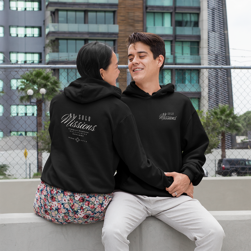 Custom Cozy Gaming Hoodie - No Solo Missions - Double-sided