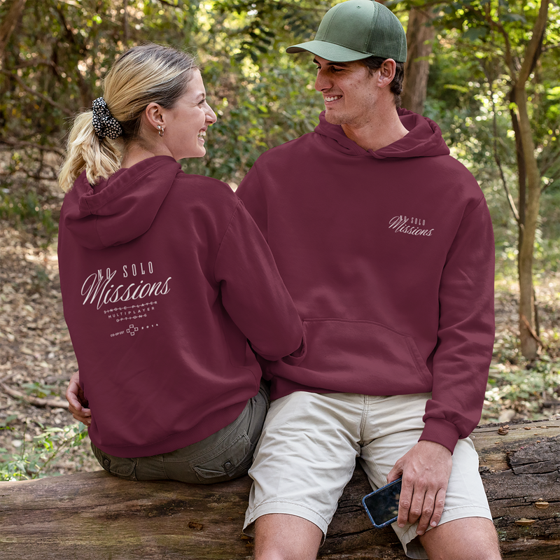 Custom Cozy Gaming Hoodie - No Solo Missions - Double-sided