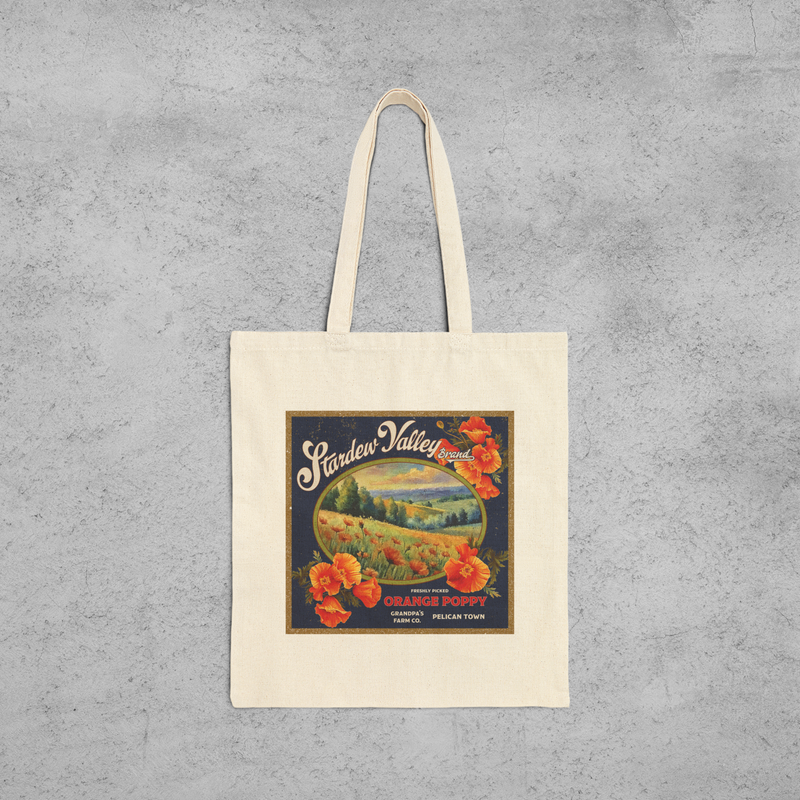 Stardew Valley Vintage Poppy Tote Bag