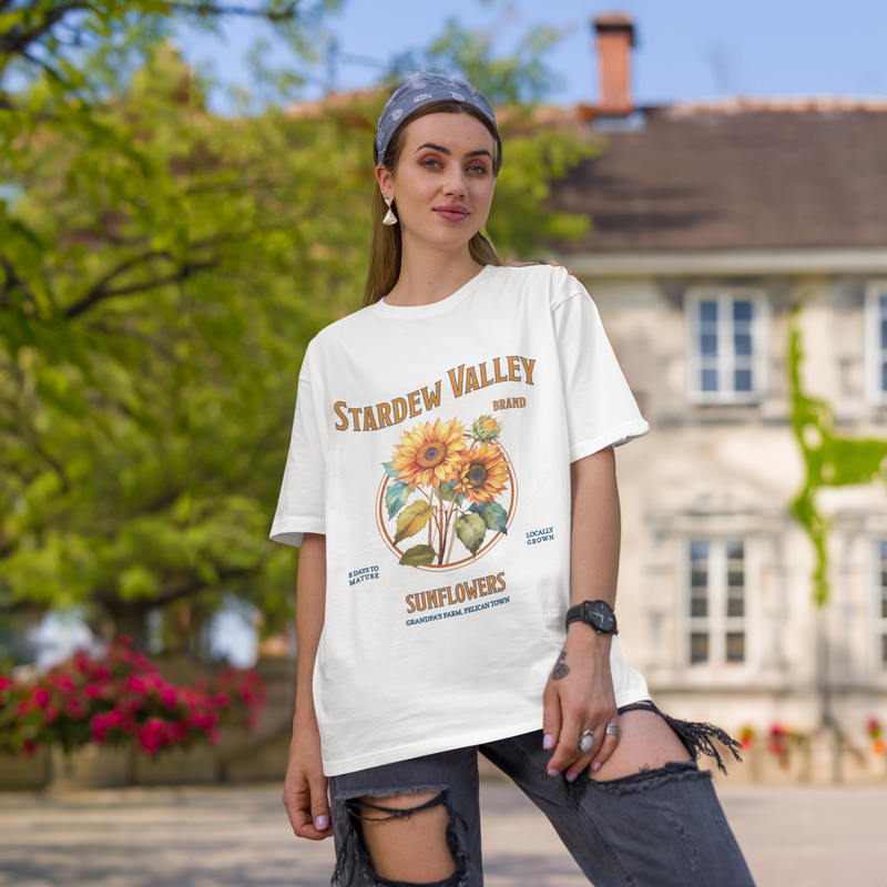 Stardew Valley Sunflower Oversized T-Shirt