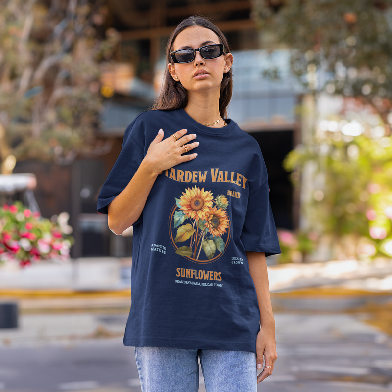 Stardew Valley Sunflower Oversized T-Shirt