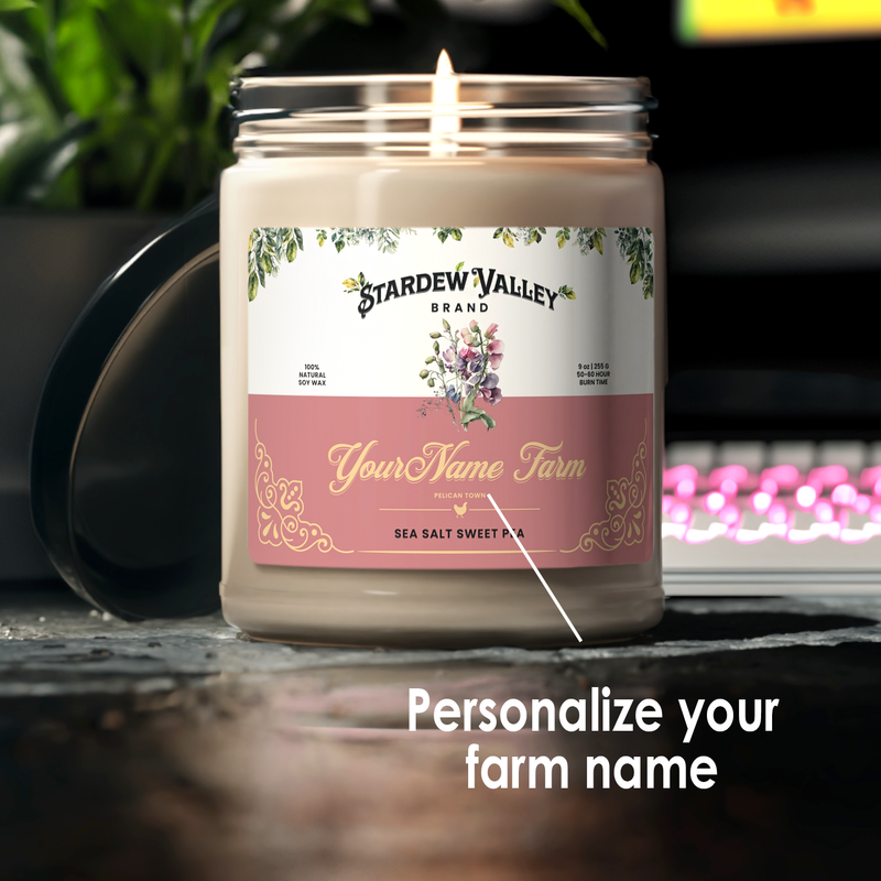 Stardew Valley Personalized Candle