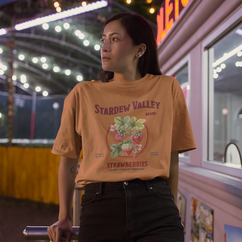 Stardew Valley Strawberry Oversized T-Shirt