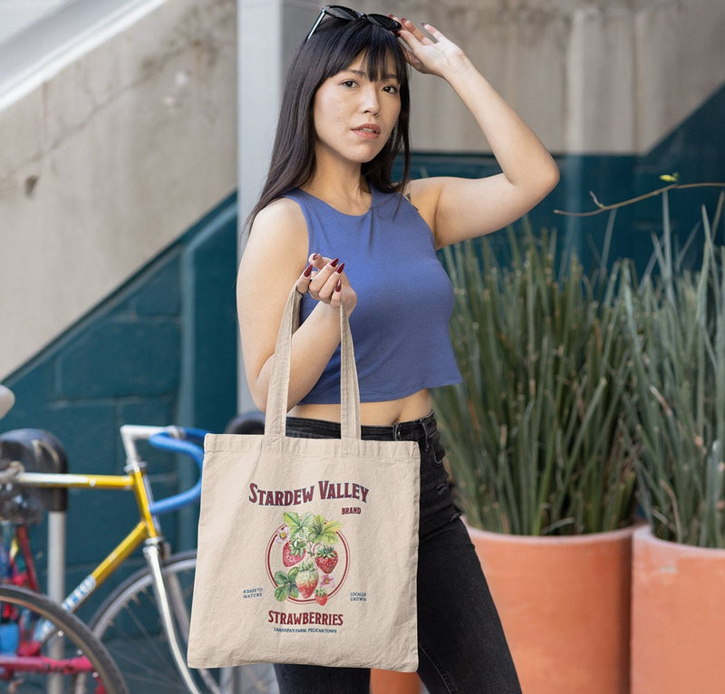 Stardew Valley Strawberry Tote Bag