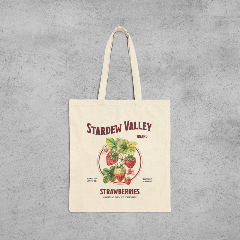 Stardew Valley Strawberry Tote Bag
