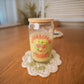 Stardew Valley Strawberry Glass Cup | Pelican Town | 16oz with Bamboo Lid & Straw
