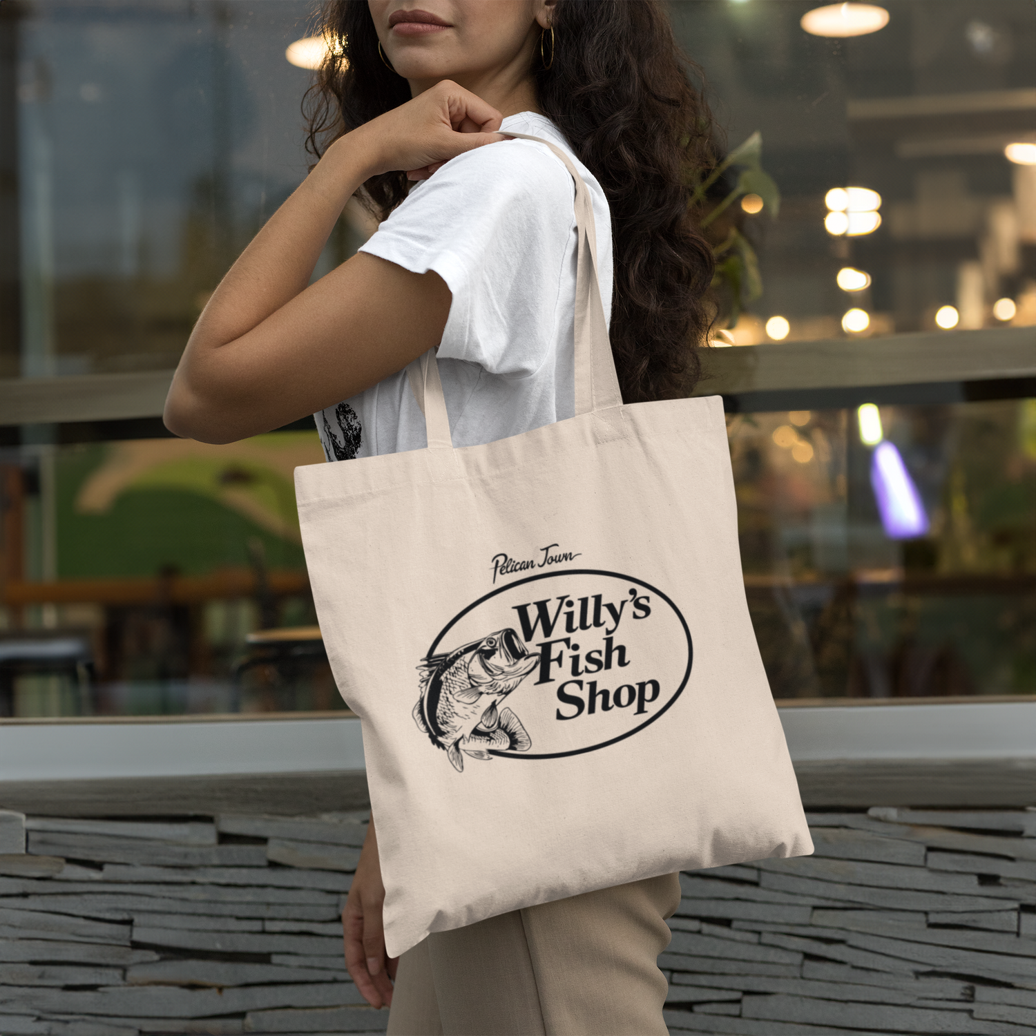 Stardew Valley Willy's Fish Shop Tote Bag