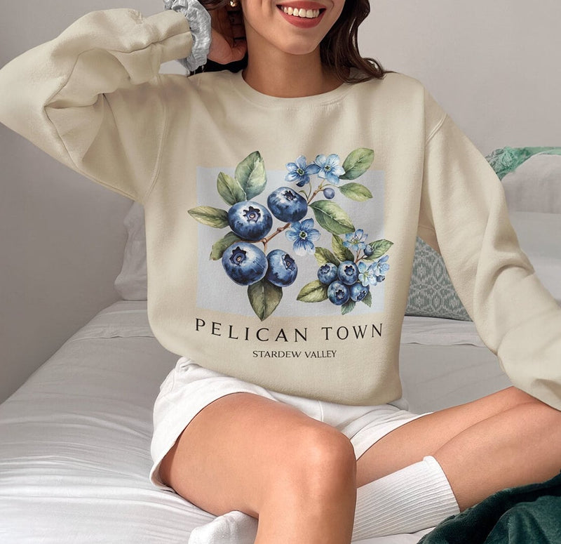 Stardew Valley Blueberry Botanical Sweatshirt