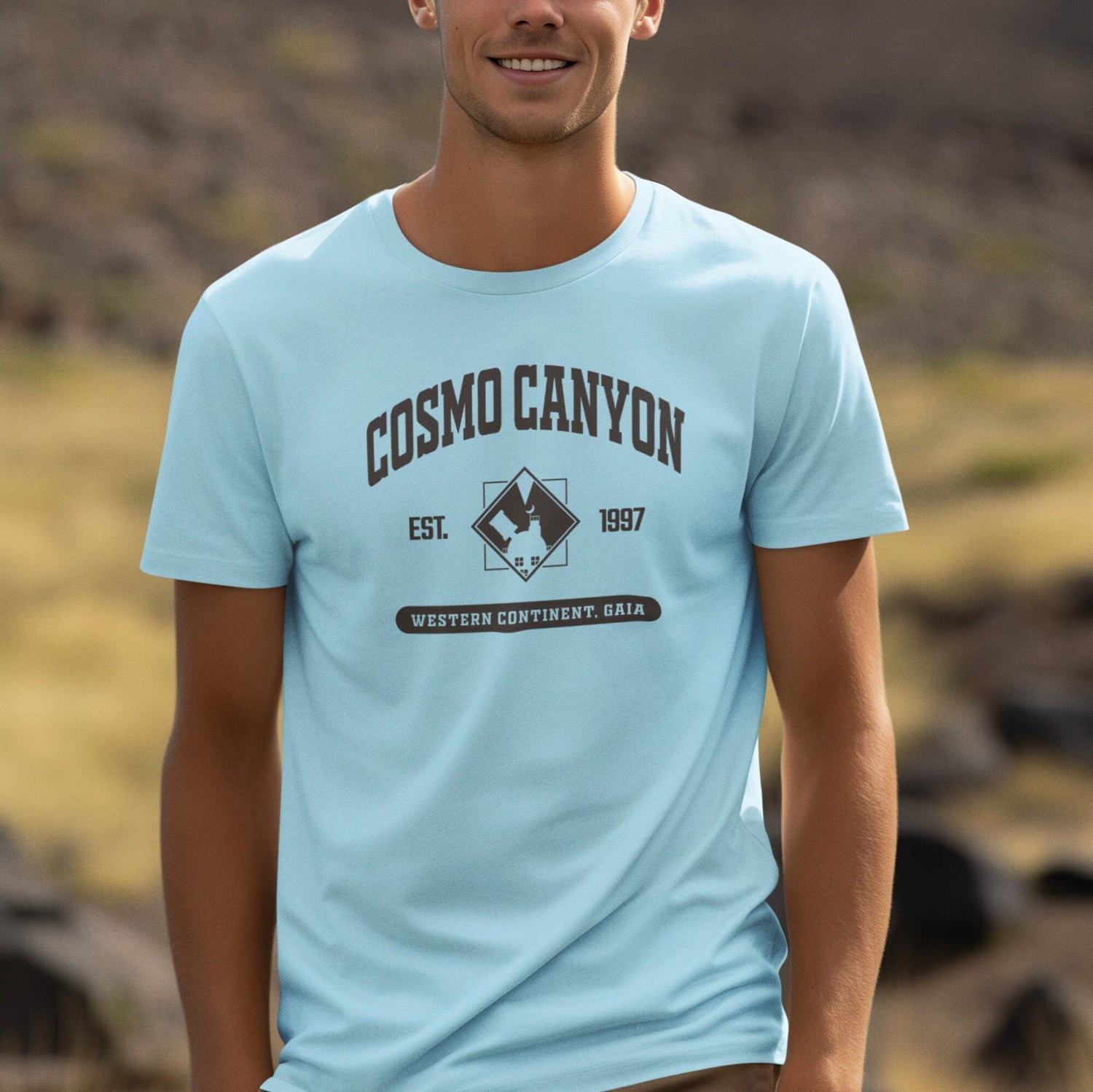 Final Fantasy 7 Cosmo Canyon College Style T-Shirt