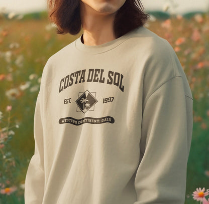 Final Fantasy 7 Costa del Sol College Style Sweatshirt