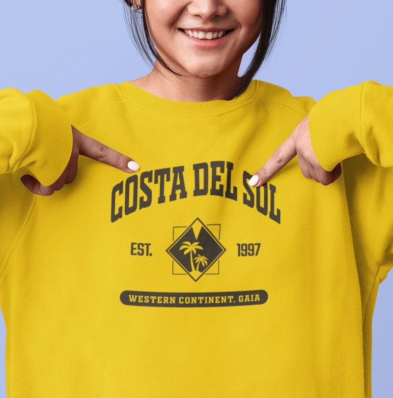 Final Fantasy 7 Costa del Sol College Style Sweatshirt