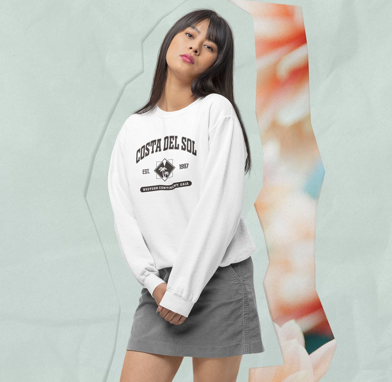 Final Fantasy 7 Costa del Sol College Style Sweatshirt