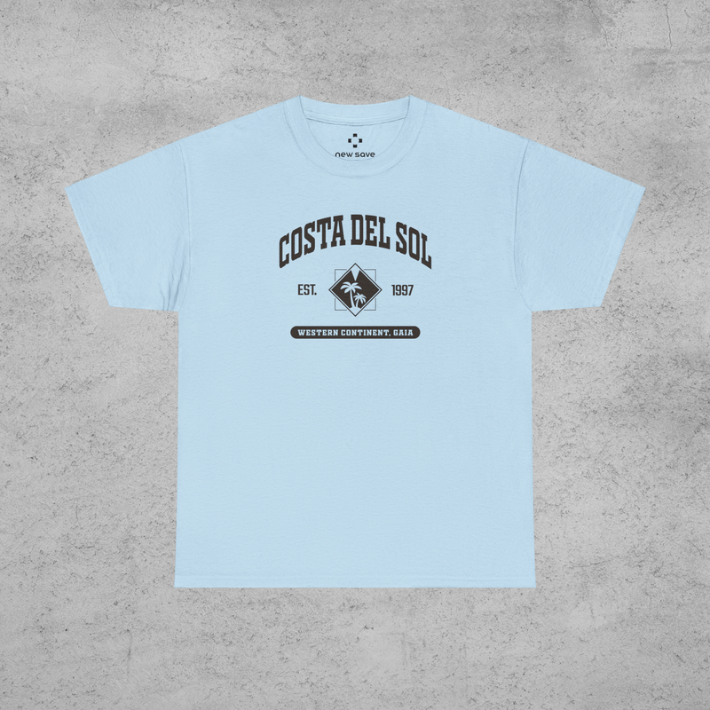 Final Fantasy 7 Costa del Sol College Style T-Shirt