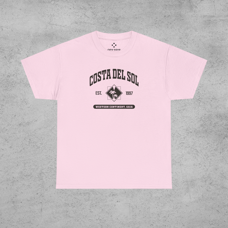 Final Fantasy 7 Costa del Sol College Style T-Shirt