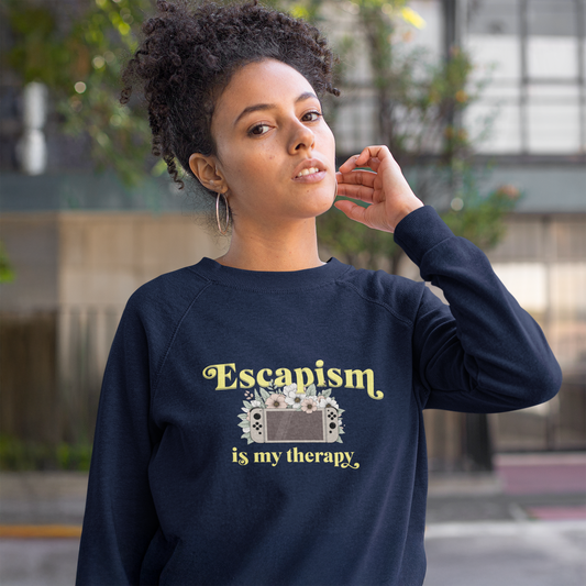 Cozy Gamer Sweatshirt - Escapism Is My Therapy