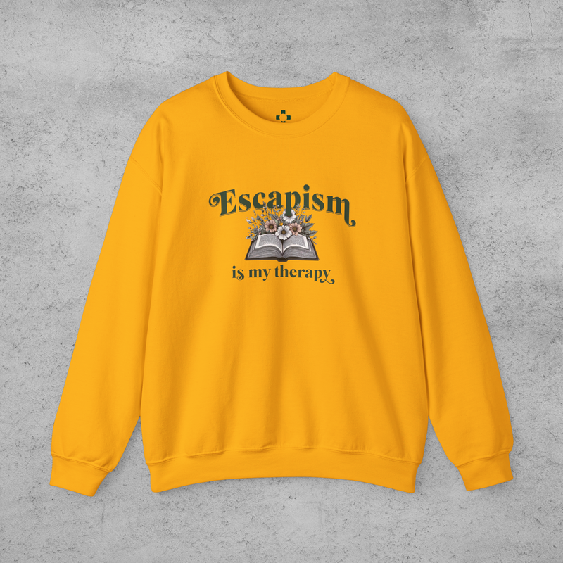 Book Lover Sweatshirt - Escapism Is My Therapy