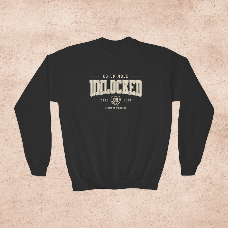 Co-Op Mode: Unlocked Personalized Gamer Mom Sweatshirt – Cozy Gaming Crewneck