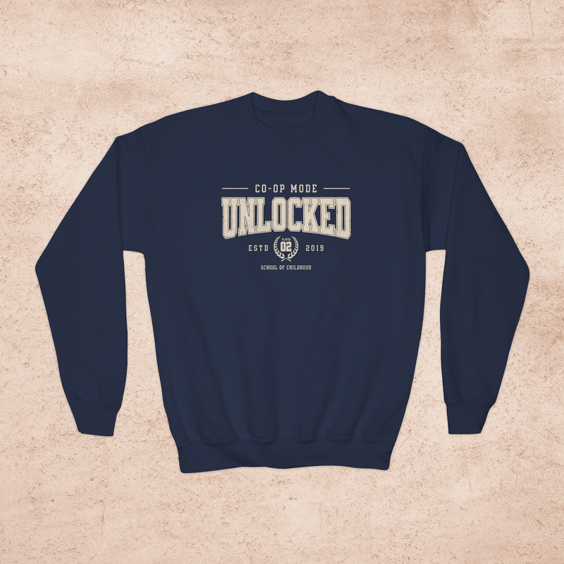 Co-Op Mode: Unlocked Personalized Gamer Mom Sweatshirt – Cozy Gaming Crewneck