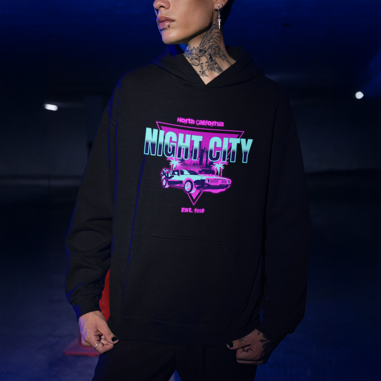 Cyberpunk 2077 Night City Neon Hoodie