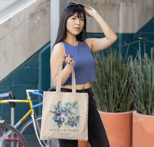 Stardew Valley Botanical Blueberry Tote Bag