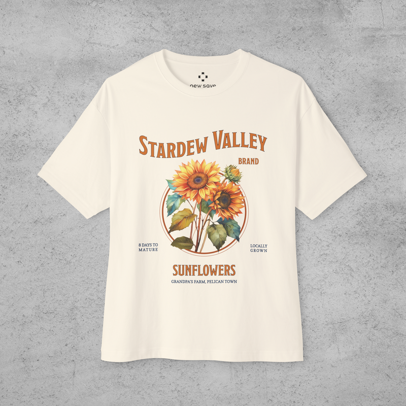 Stardew Valley Sunflower Oversized T-Shirt