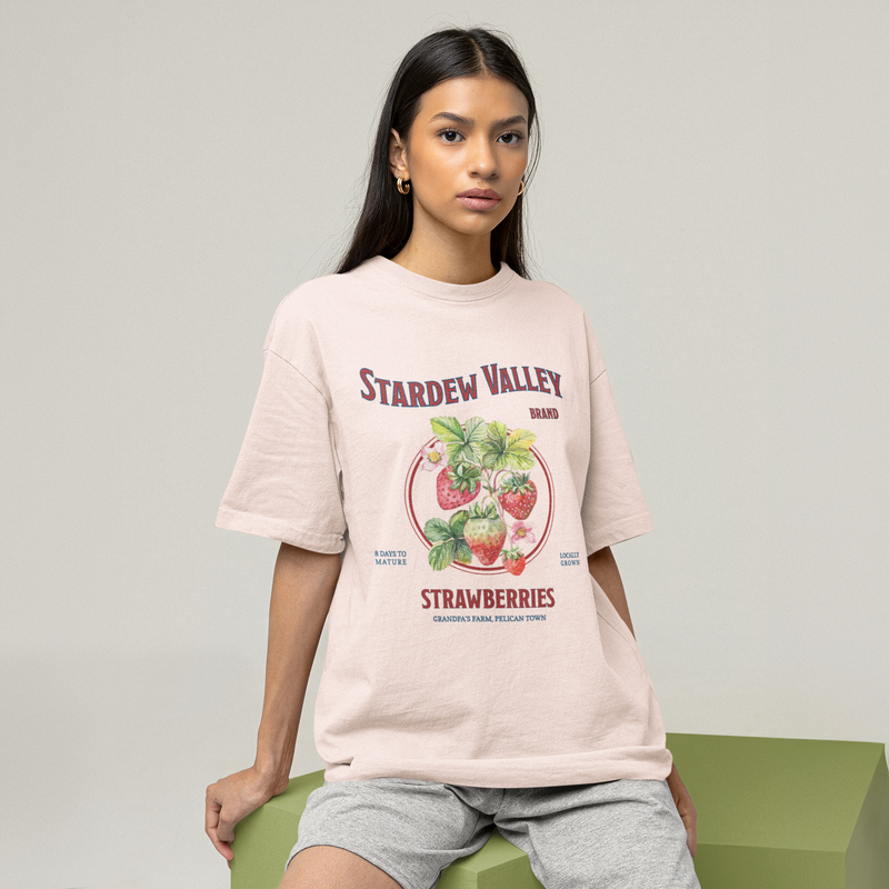 Stardew Valley Strawberry Oversized T-Shirt