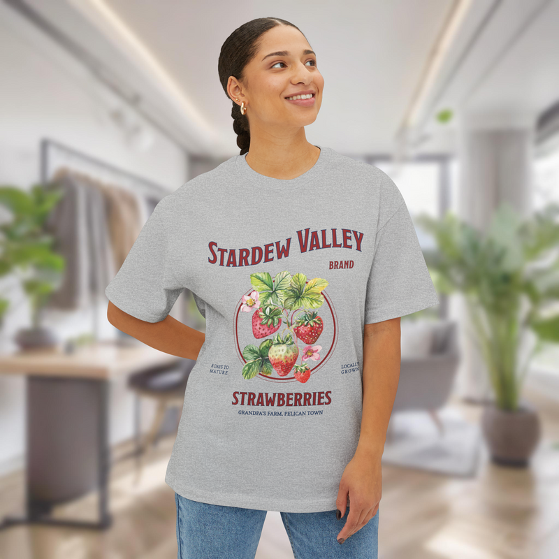 Stardew Valley Strawberry Oversized T-Shirt