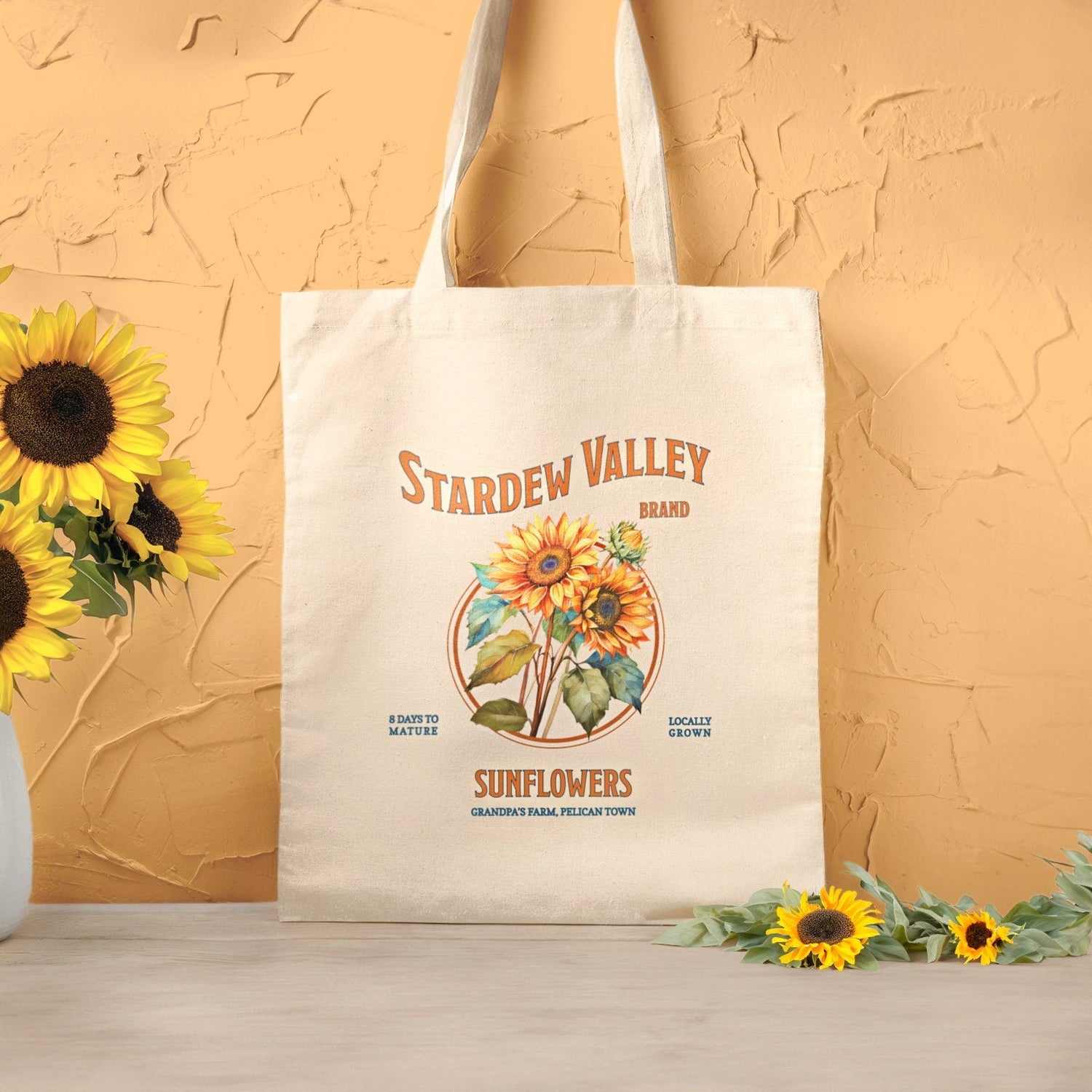 Stardew Valley Sunflower Tote Bag